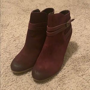 Burgundy Booties